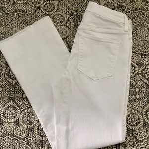 High Rise White Bootcut Jeans Size 27
